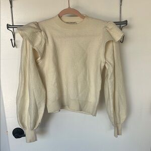 Ulla Johnson Lorena Cream Sweater Small